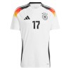 Camiseta de fútbol Alemania Wirtz 17 Primera Equipación Euro 2024 - Hombre